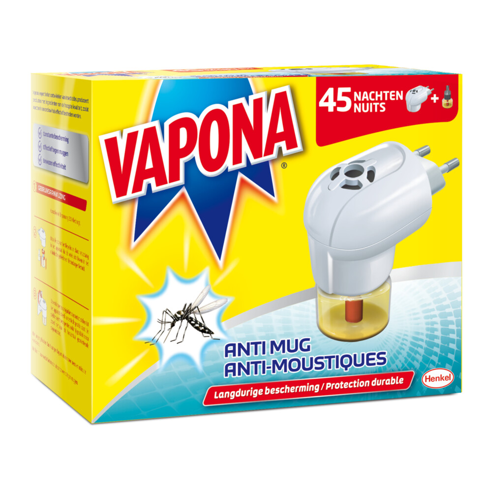Vapona Anti-Mug Muggenstekker 45 nachten