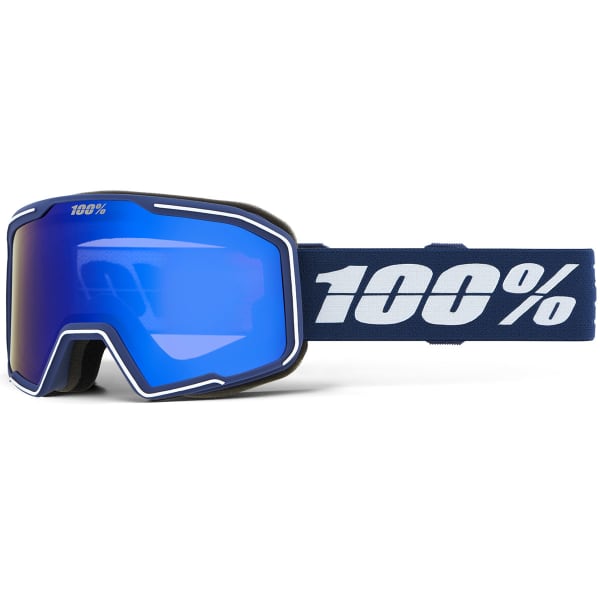Masque de ski 100PERCENT VALNOR GOGGLE INDIGO MIRROR BLUE LENS