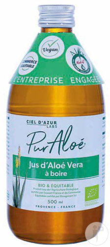 Pur'Aloé Jus À Boire À l'Aloé Vera Bio Et Équitable 500ml