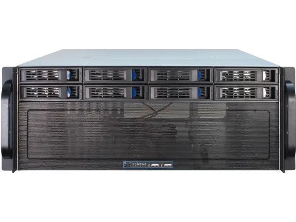 Inter-Tech IPC 4U-4408 - Rack-monterbar - 4U - forlænget ATX / SSI EEB - ingen strømforsyning (ATX) - USB