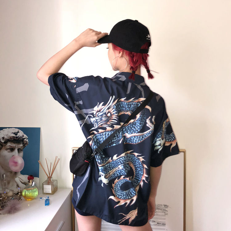 RONIN - T-shirt met korte mouwen en drakenprint