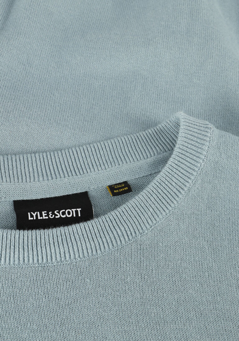 LYLE & SCOTT blauwe lyle & scott t-shirt cotton crew neck jumper