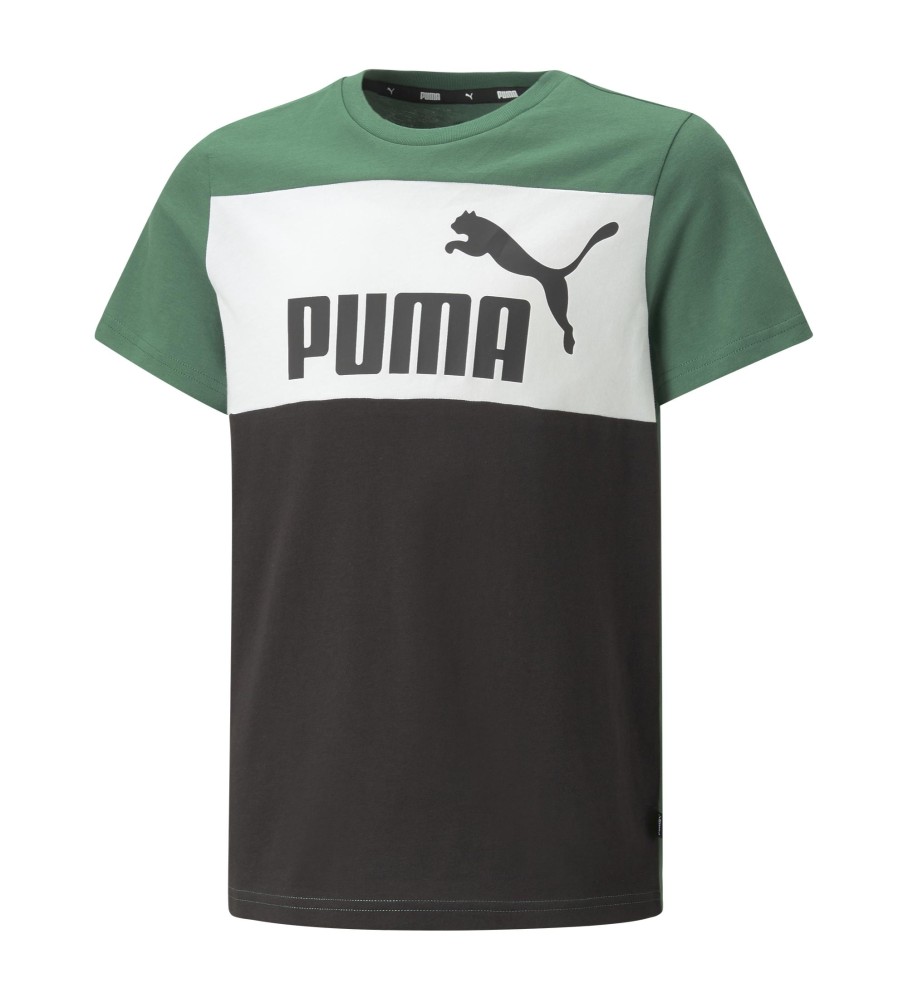Puma Camiseta Essential Colour Blocked verde, negro
