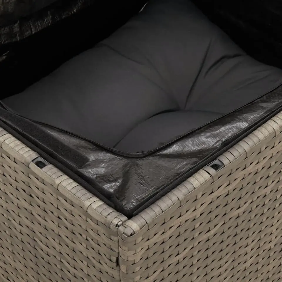 vidaXL - Tuinbank - Grijs - Poly rattan