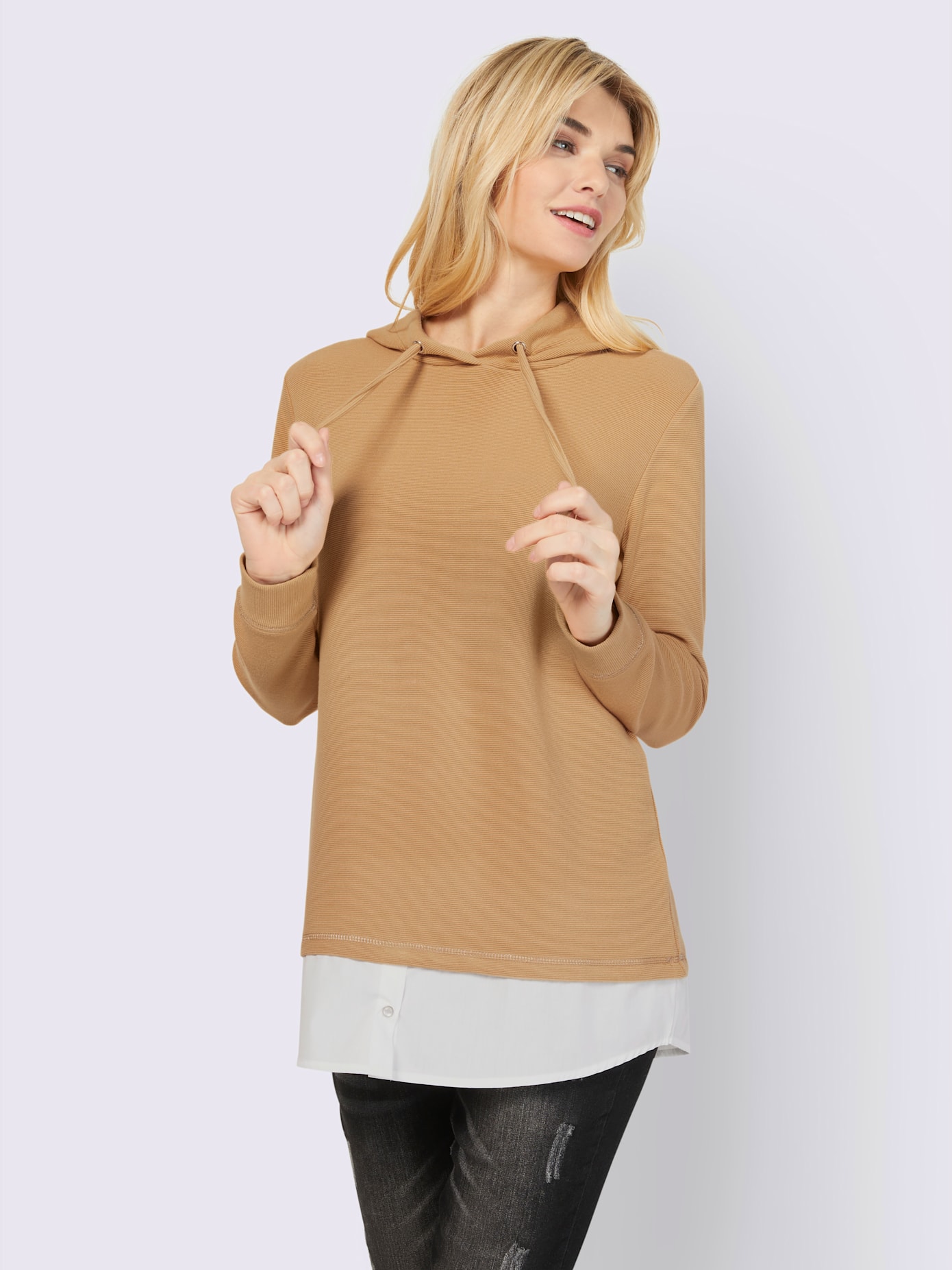 Sweatshirt 2 en 1 t-shirt 2 en 1