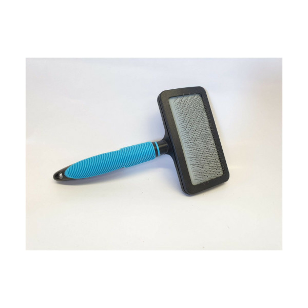 Brosse pour chiens bleu