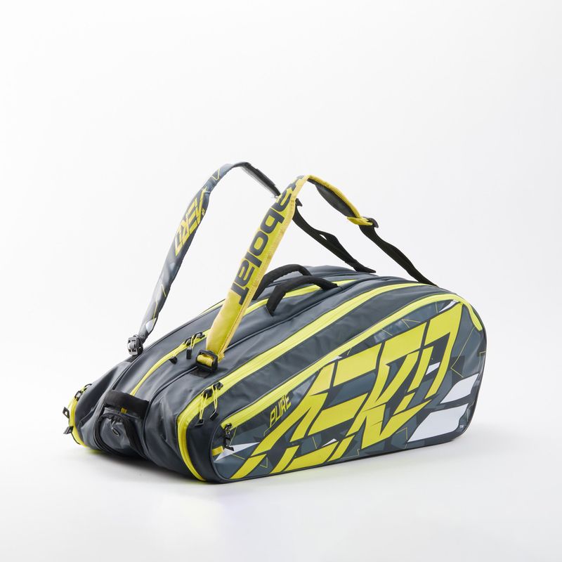 Tennistas - Thermobag - Grijs Geel - Pure Aero - 12 Rackets