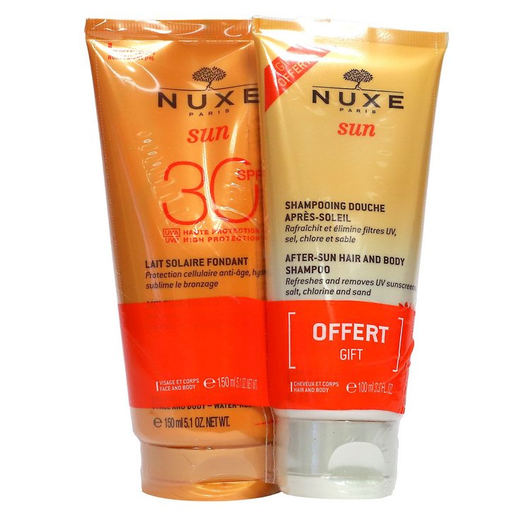 Sun lait solaire fondant SPF30 150ml + shampooing après-soleil offert