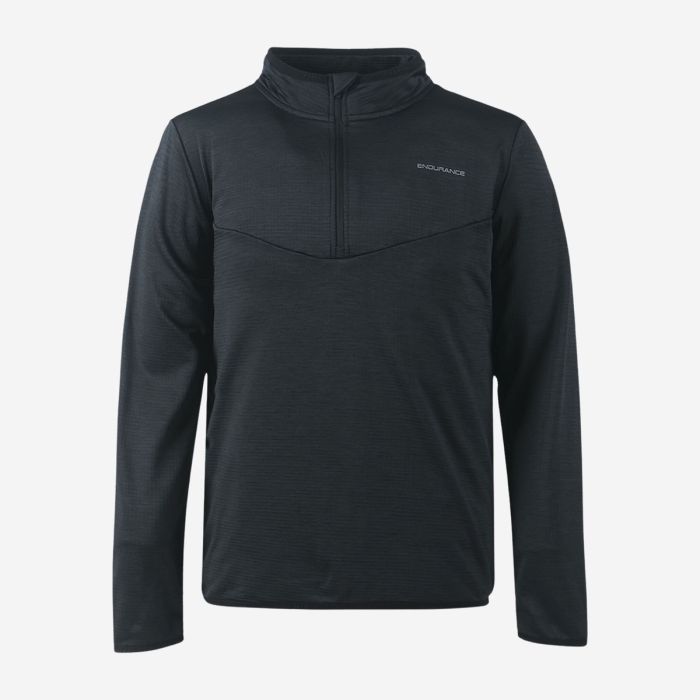 Endurance Herre Trøjer Waffle Melange Midlayer Sort