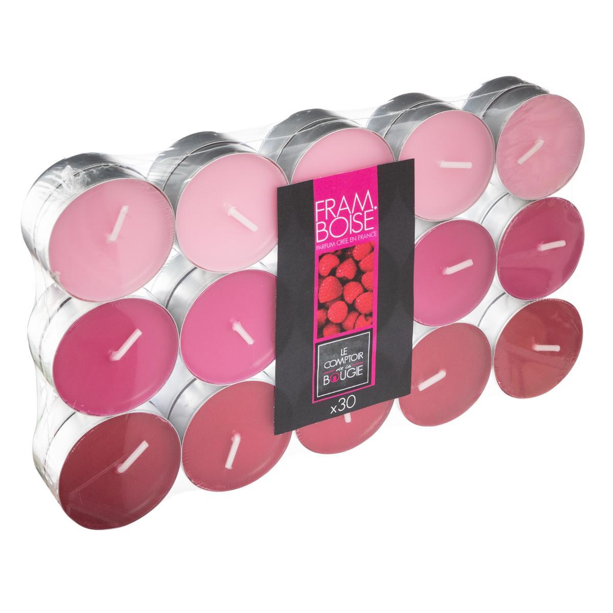 BOUGIE CHAUFFE PLAT PARFUMEE FRAMBOISE NINA X30