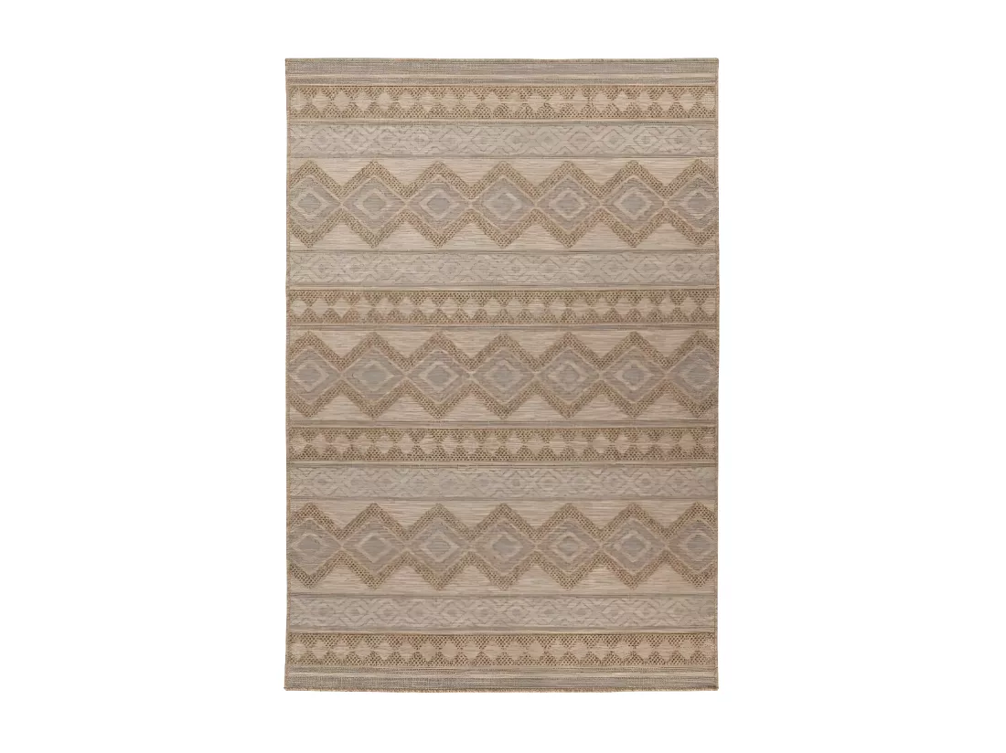 Tapis 230x160cm, design C203A coloris naturel - Confort et élégance pour votre intérieur
