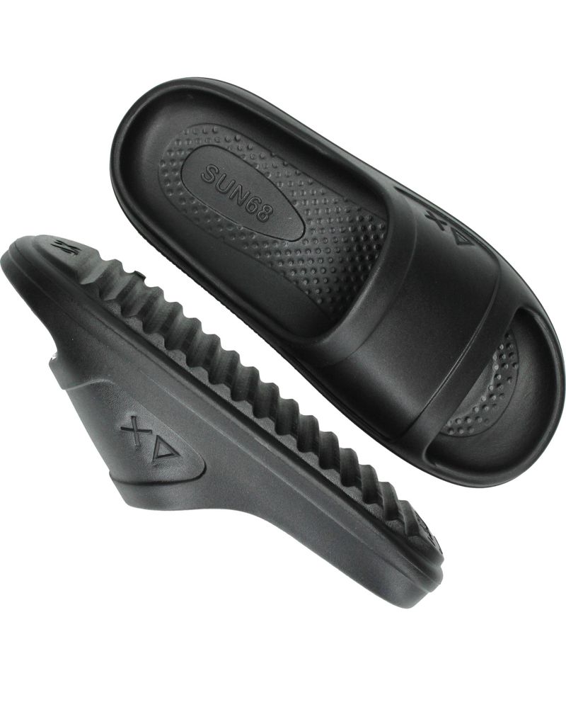 Sun 68 Monoblock Logo Slippers Zwart Dames