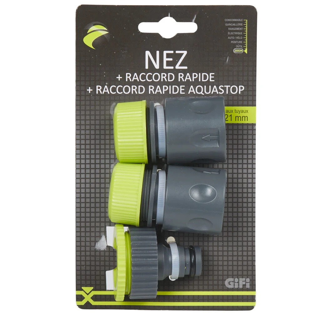 Kit 2 raccords et nez d'arrosage