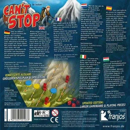franjos Can´t stop Neue Edition