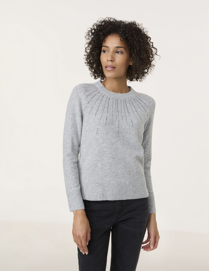 Gerry Weber PULLOVER 1/1 SLEEVE Silver grey melange