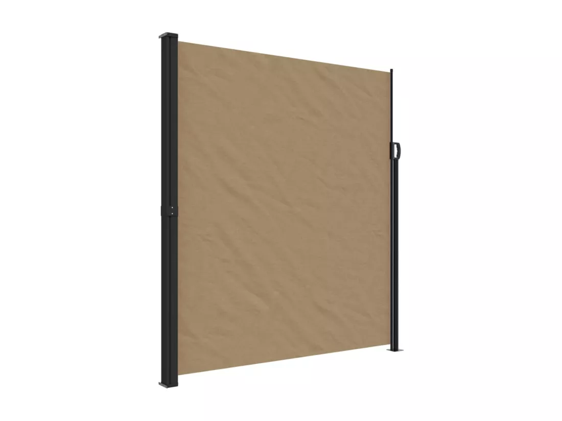 Auvent latéral rétractable taupe 220x600 cm