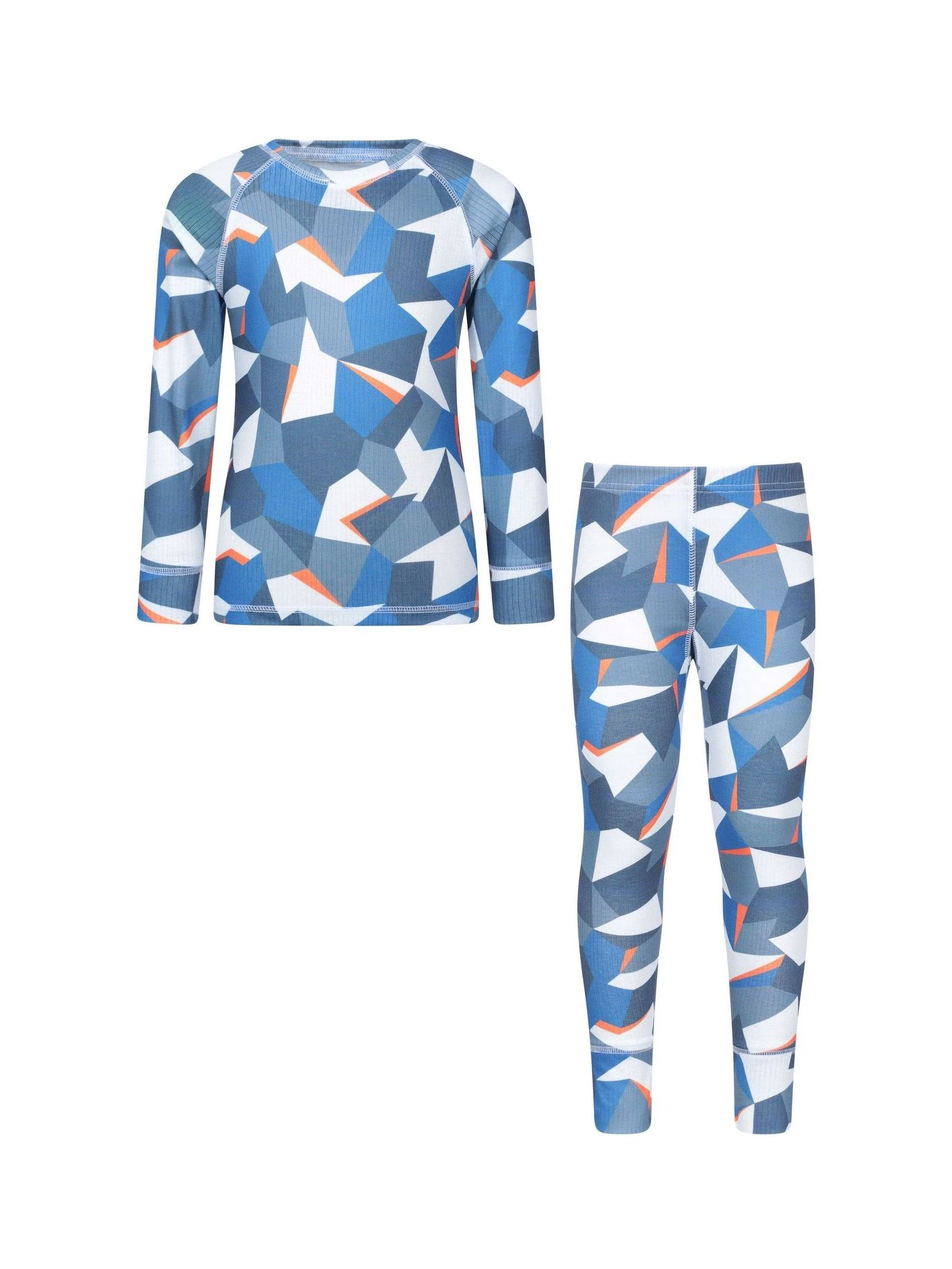 Mountain Warehouse Talus Printed Baselayer-Top & Pants Set