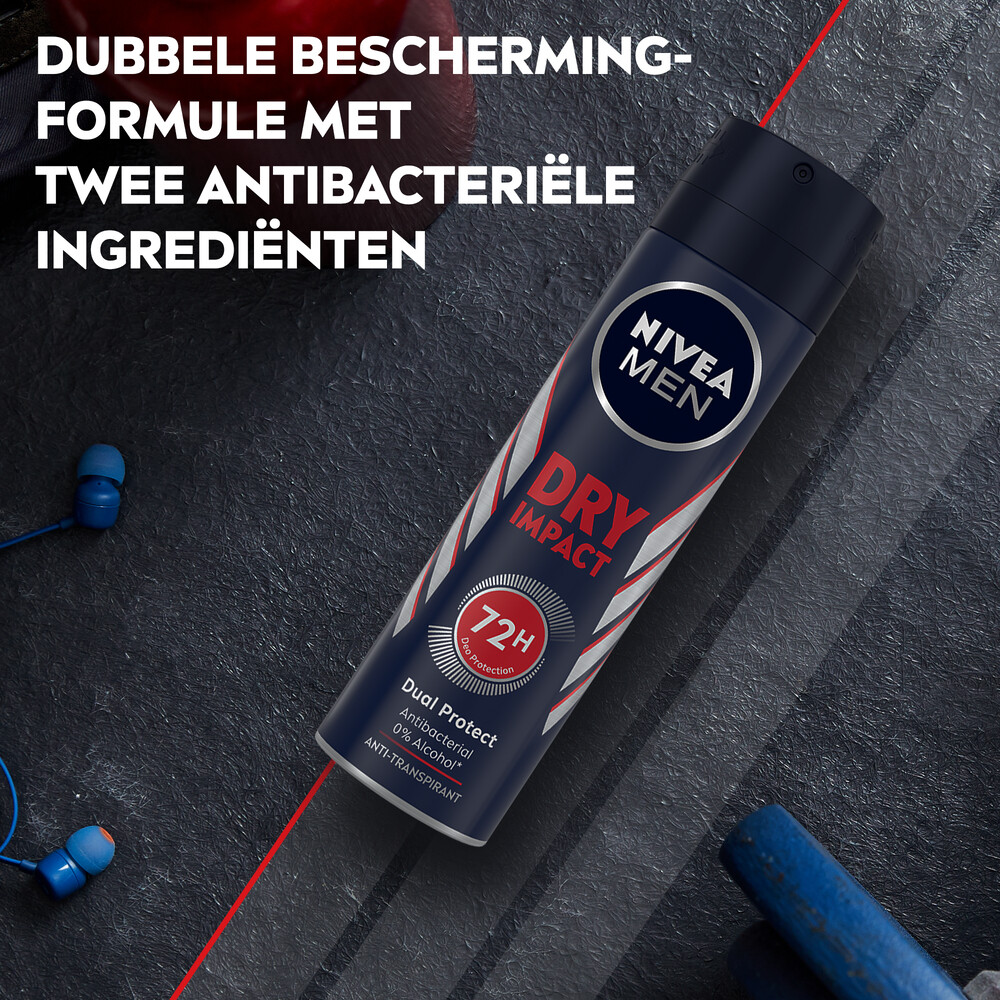 6x Nivea Men Deodorant Spray Dry Impact150 ml