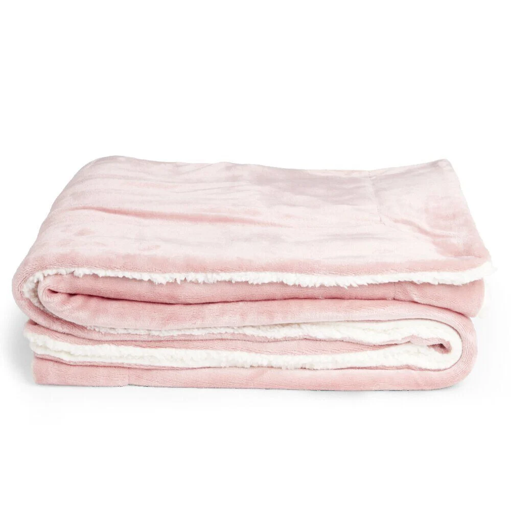 Plaid pilou pilou rose 127x152cm