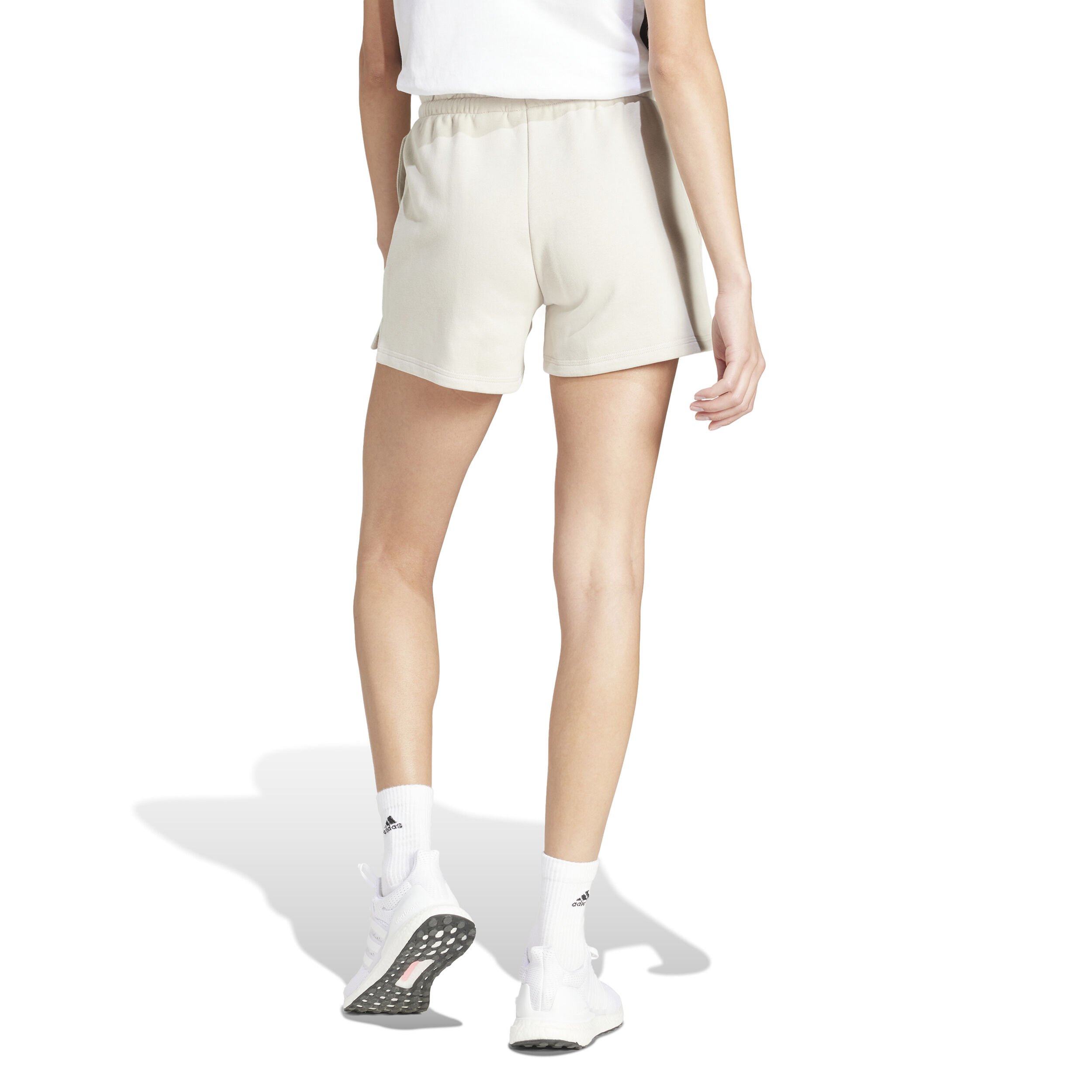 adidas Essentials Small Logo Feelcozy Shorts Femmes - Gris