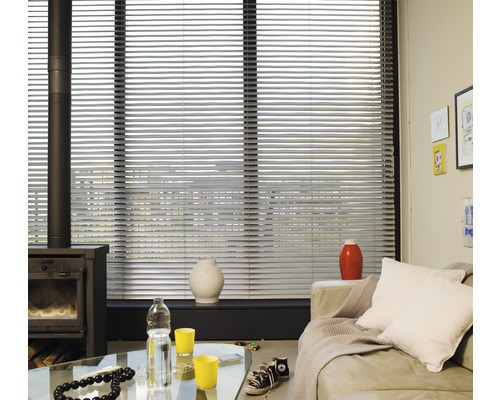Soluna aluminium jaloezie met zijspanning, zilver, 70x130 cm
