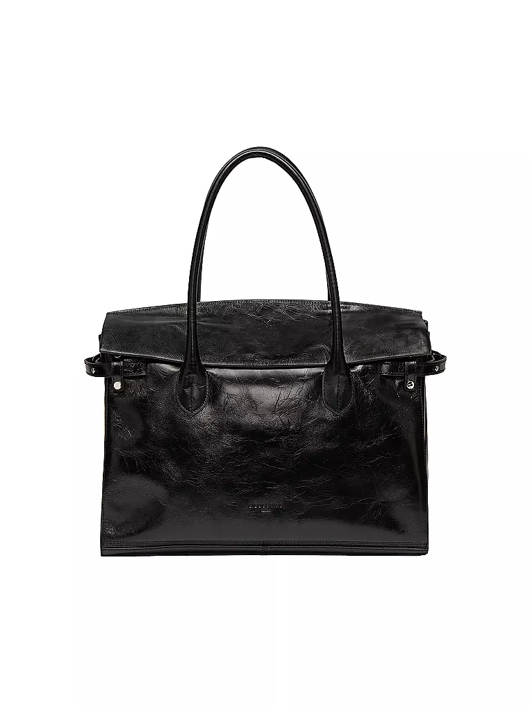 LIEBESKIND BERLIN Ledertasche - Henkeltasche GLORIA SATCHEL Large schwarz