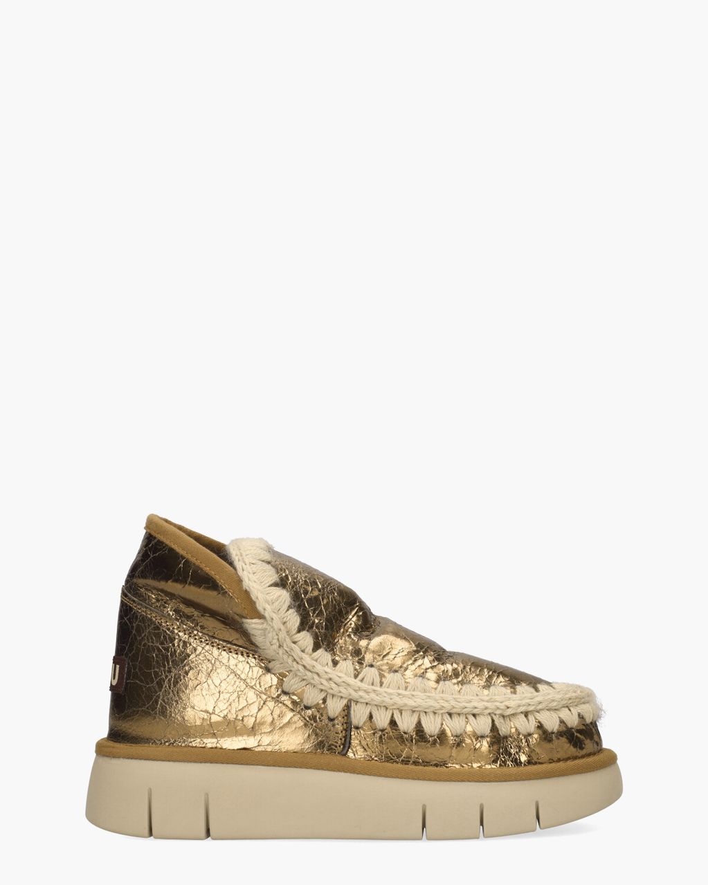 Mou Eskimo Bounce Goud Dames Enkelboots