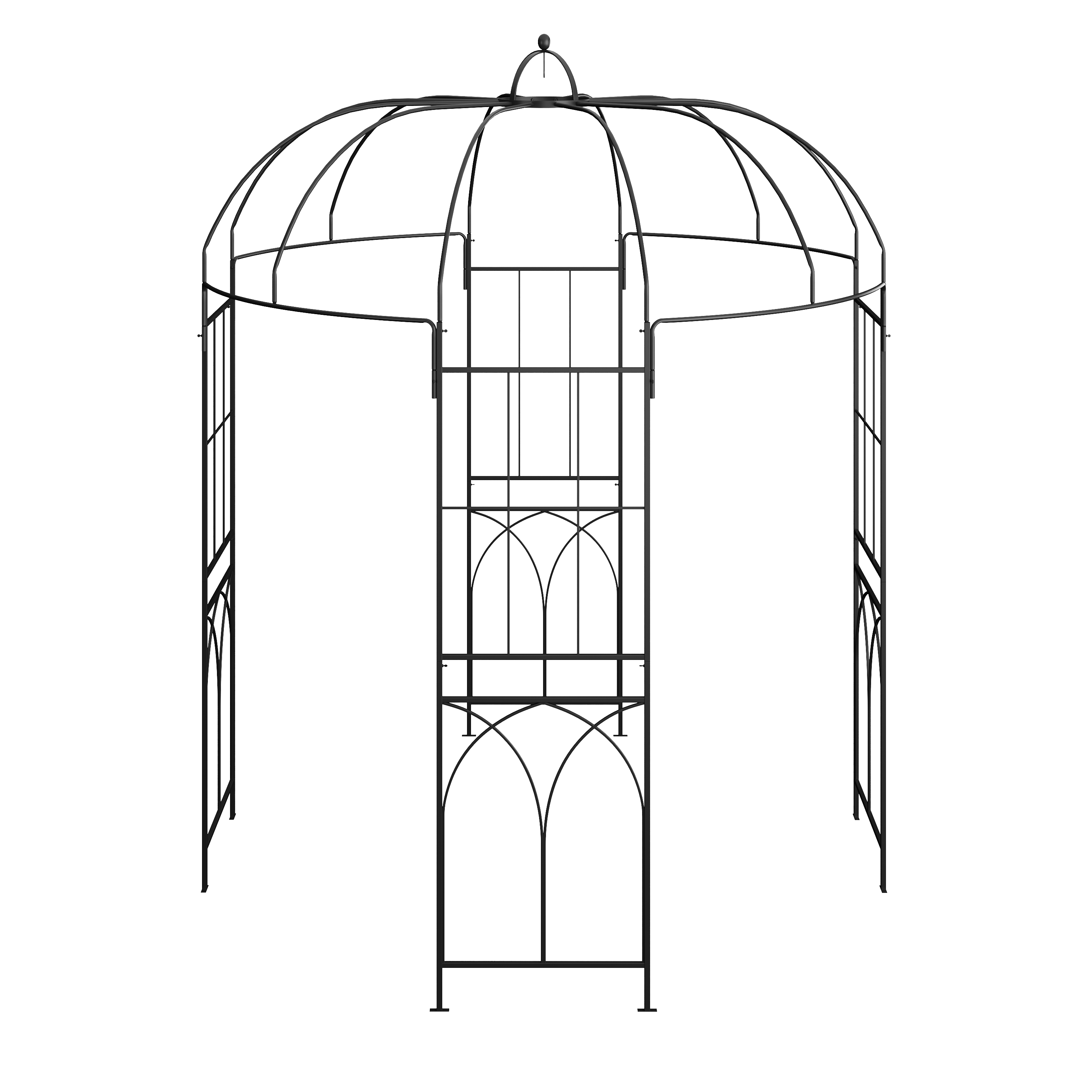 Rosenbogen Pavillon 210 x 210 x 256 cm