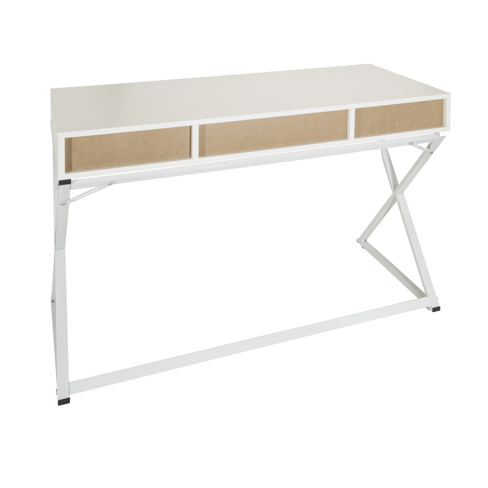Schreibtisch EASY FLOW III Melaminharzbeschichtete Spanplatte, Gestell pulverbeschichteter Stahl hjh OFFICE