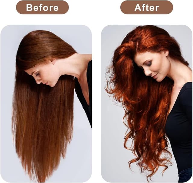 2-sæt Satin Heatless Hair Curler til at sove med om natten Brun