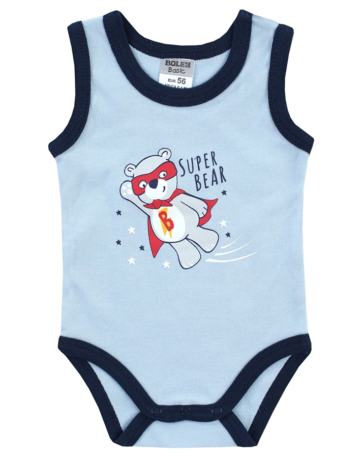 Träger-Body TOUGH BOY 3er-Pack in weiß/hellblau