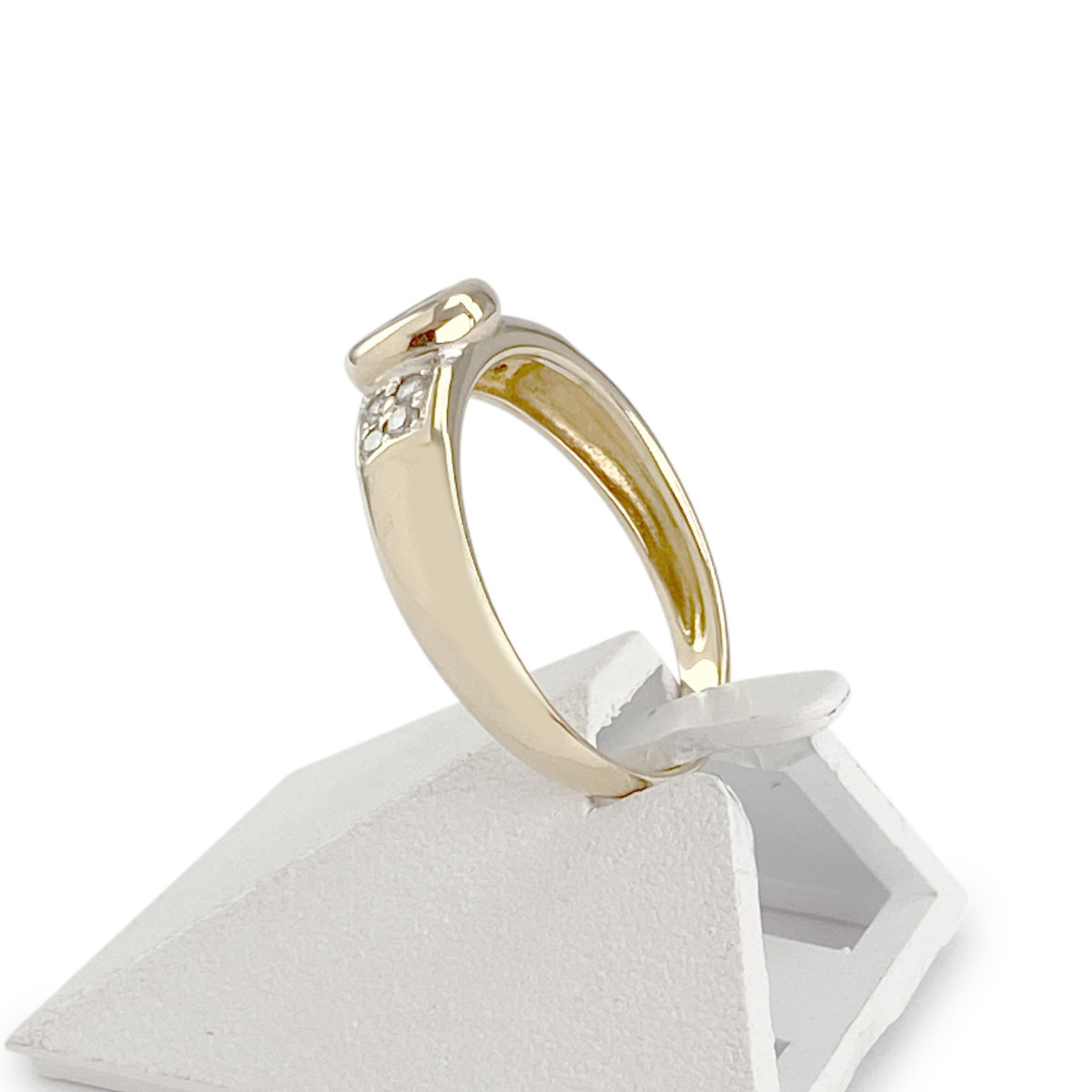 Bague d'occasion or 750 jaune diamants