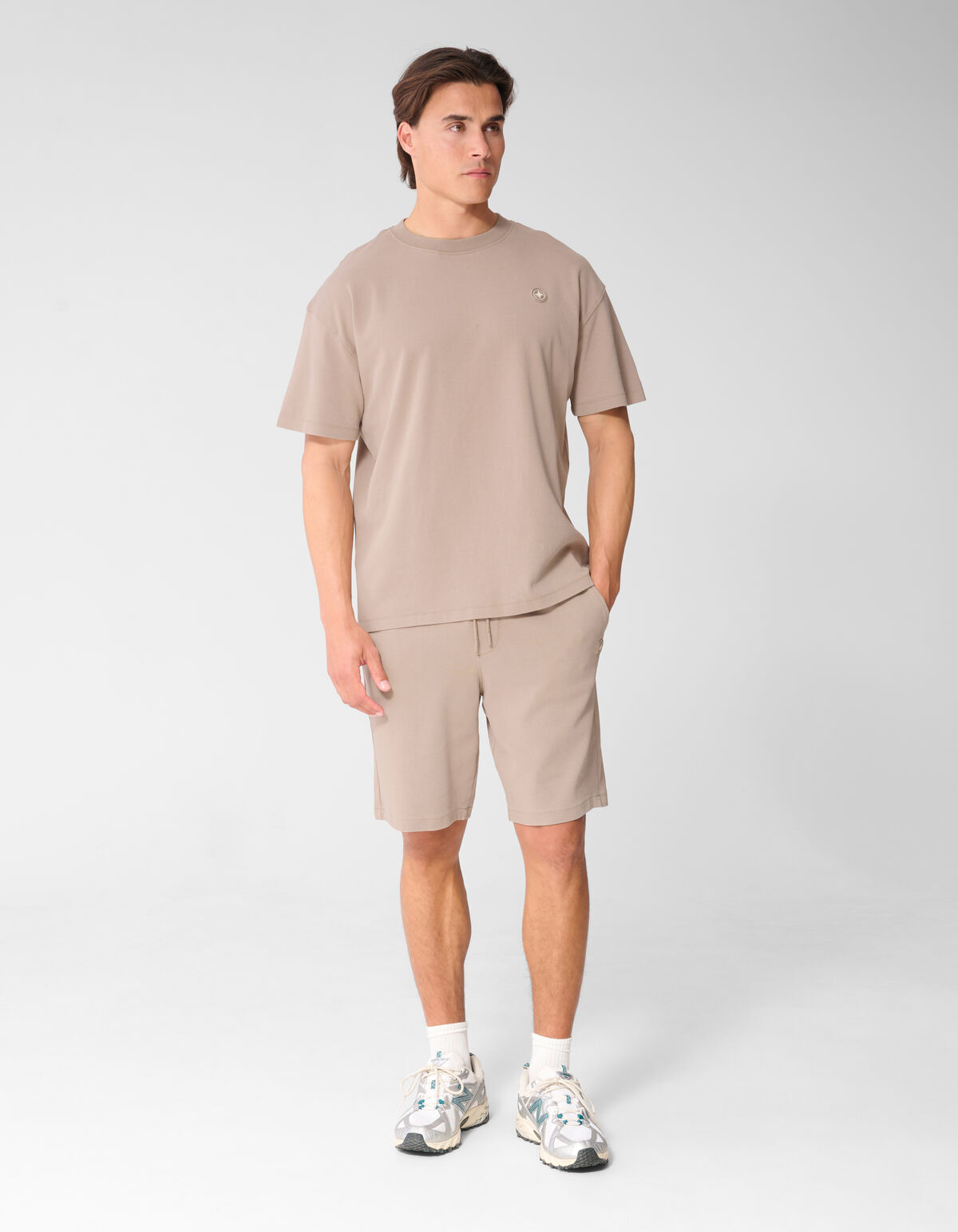 Washed Spark Short Taupe