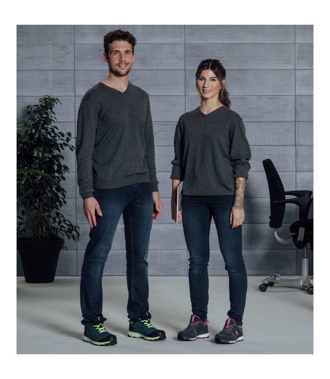 Pull col V gris Würth MODYF