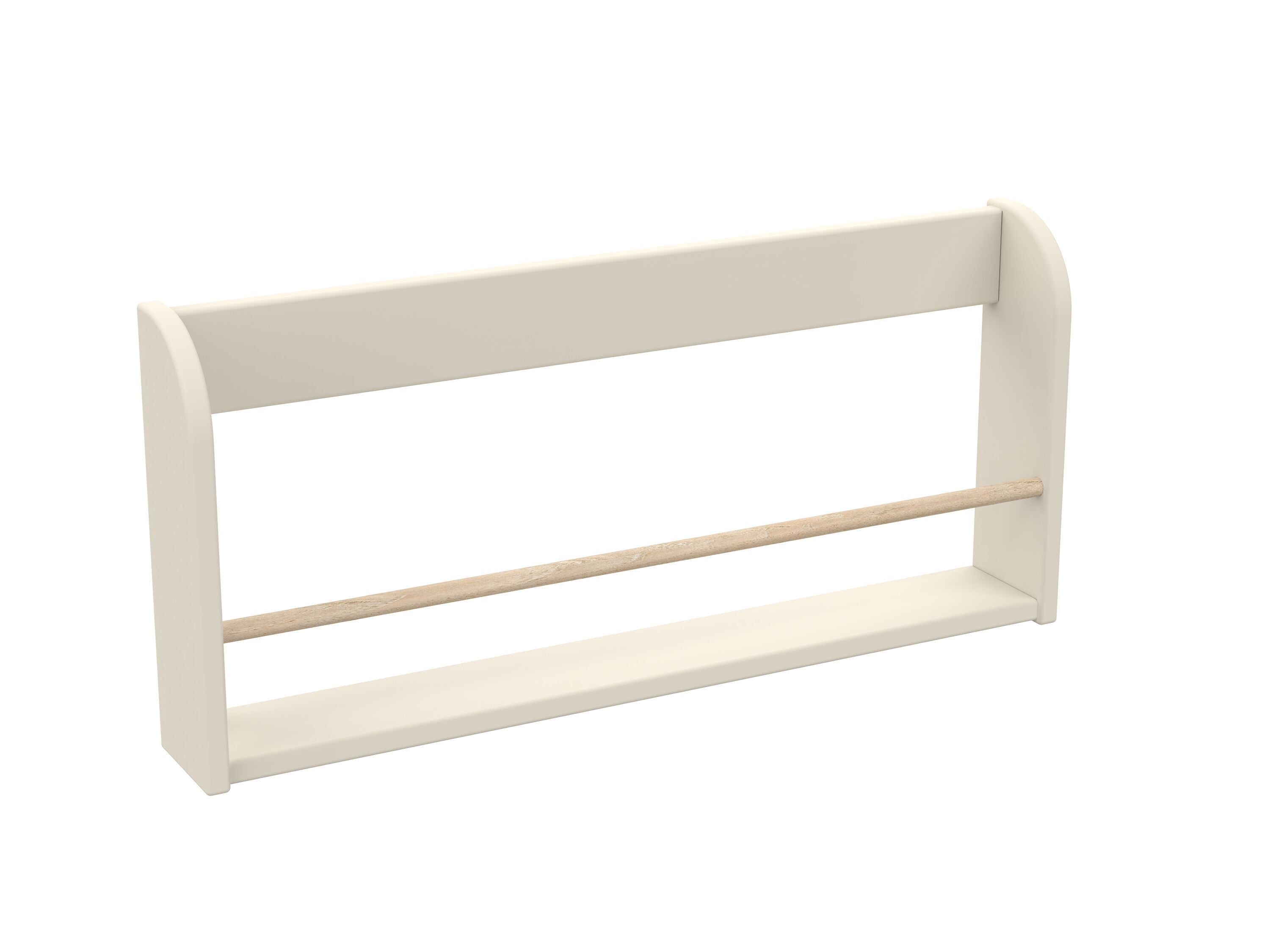DOTS Buchablage, creme 75x10x34.5cm - Creme / B: 75.0 cm x T: 10.0 cm x H: 34.5 cm