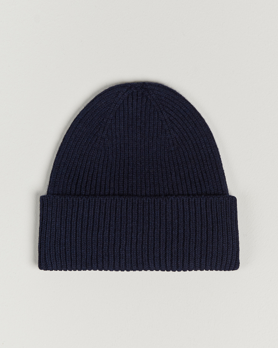 Colorful Standard Merino Wool Beanie Navy Blue