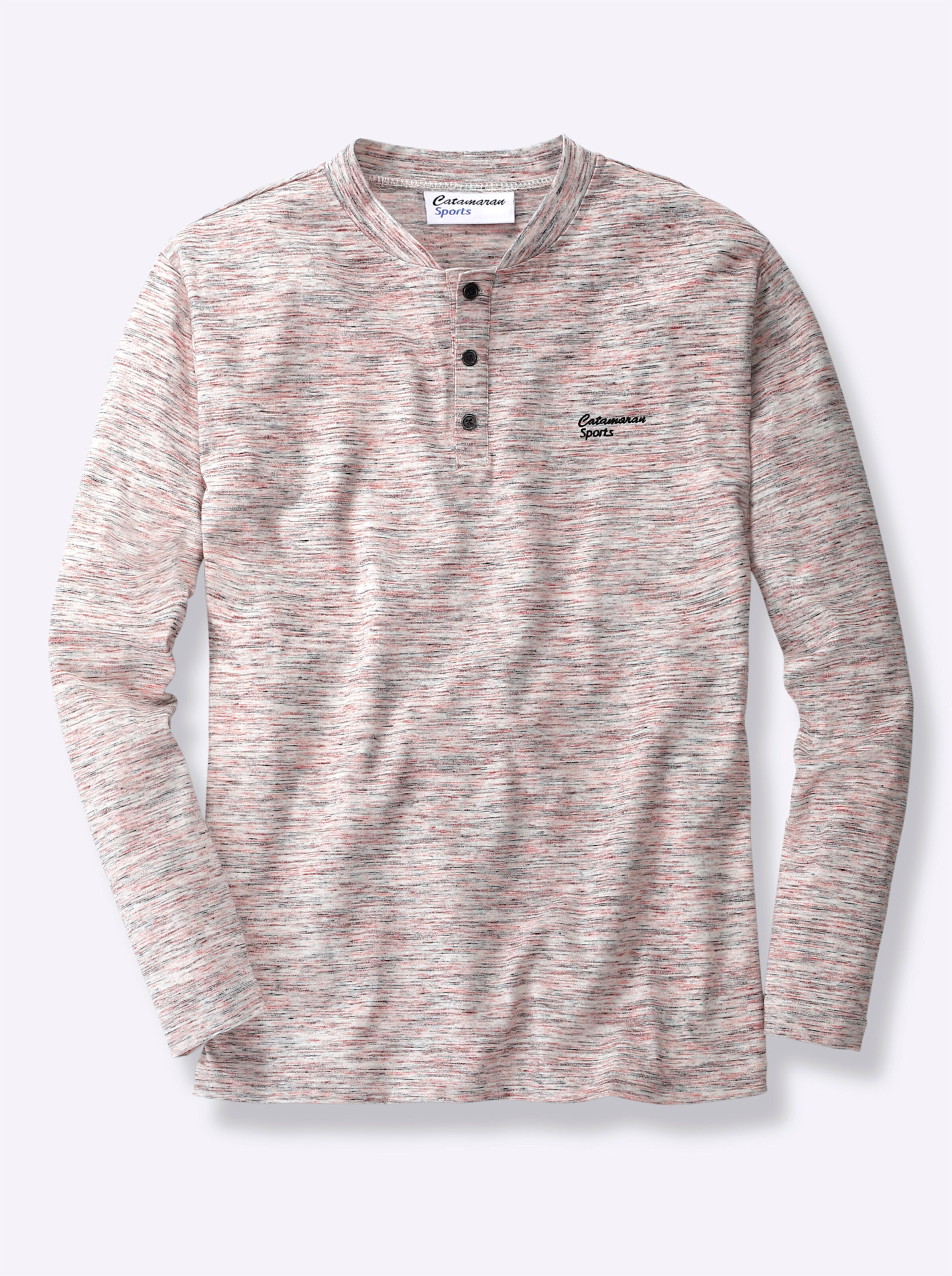 Catamaran Sports Funktions-Shirt in rot-meliert