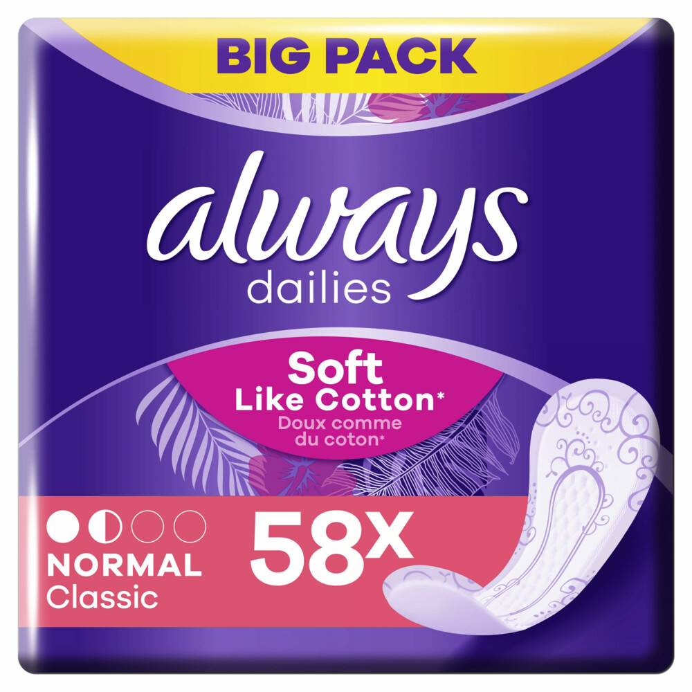 Always Inlegkruisjes Twist & Flex Normal58 stuks