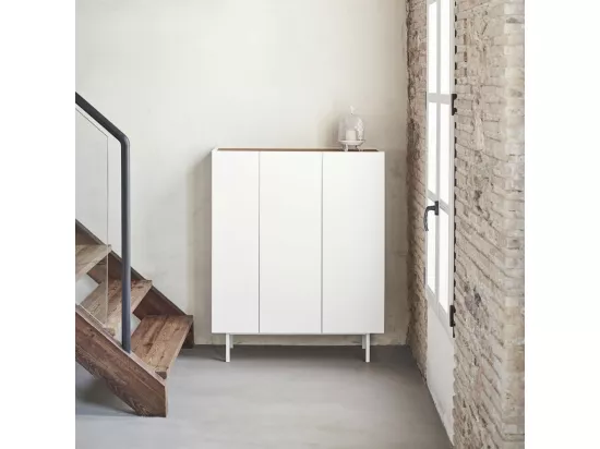 Arista - Casier à bouteilles en bois : Couleur - Blanc