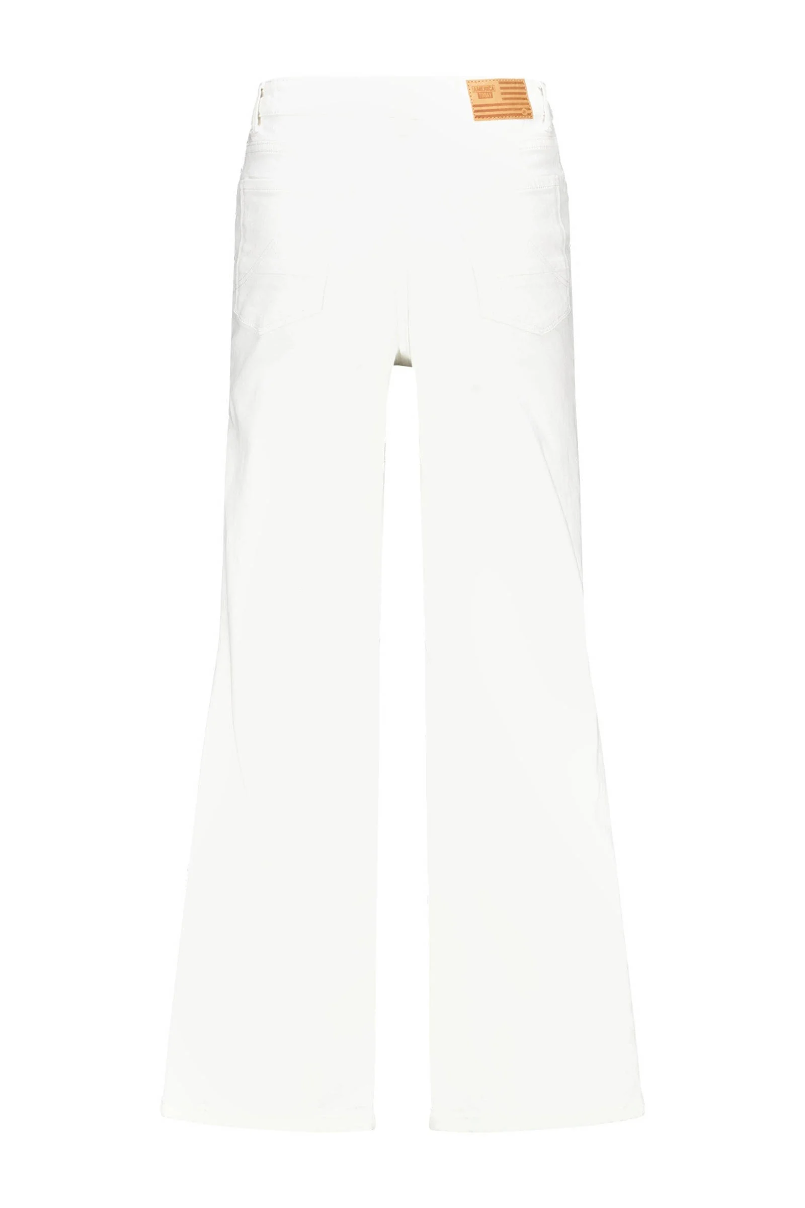 America Today high waist wide leg jeans off white
