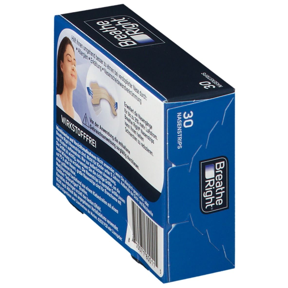 Besser Atmen Breathe Right Nasenstrips beige, groß