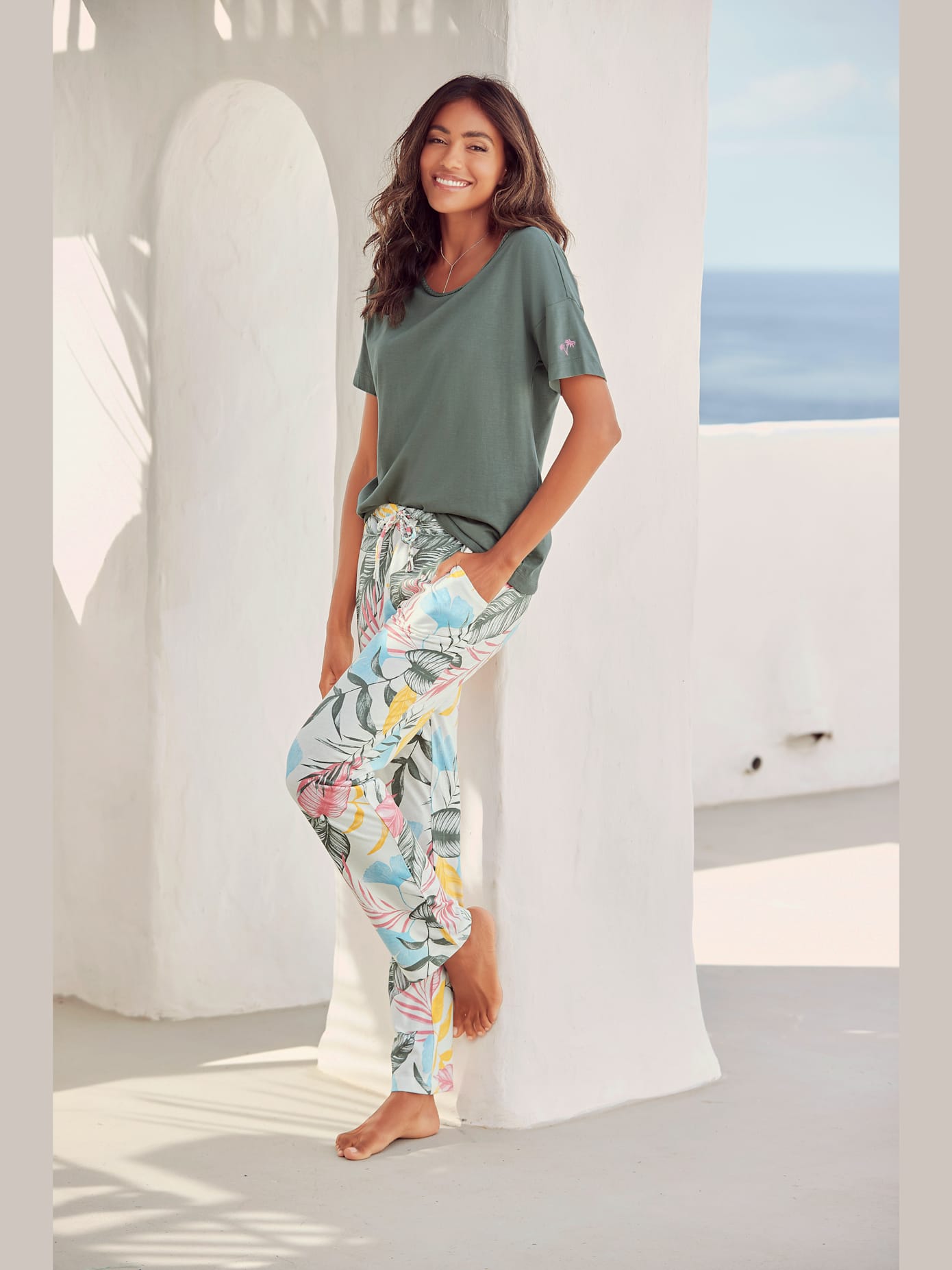 Pyjama vivance dreams avec motif tropical