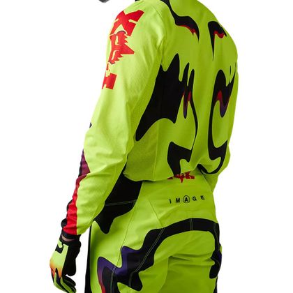 Maillot cross Fox 180 KOZMIK 2023 - Jaune / Noir