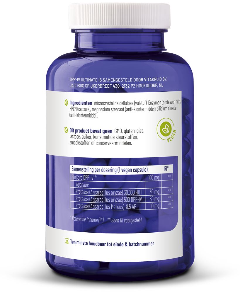 Vitakruid Dpp-Iv Ultimate Biocore® Optimum Complete Enzymen (180 vega capsules)