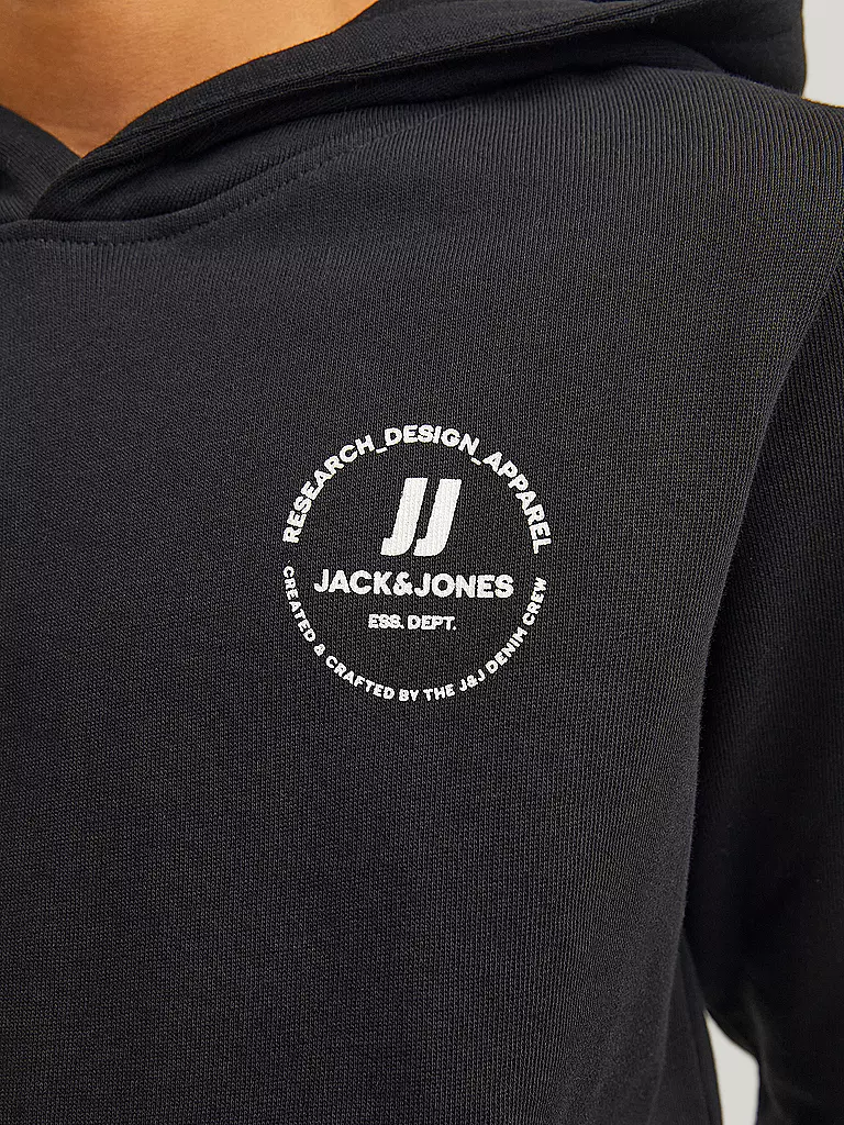JACK & JONES Jungen Kapuzensweater - Hoodie JJESWIFT  schwarz