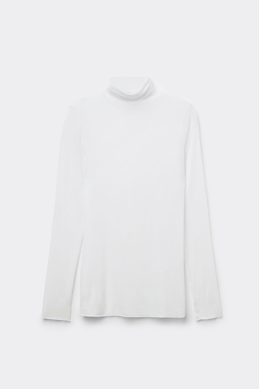 Blusa ultraleve de gola alta em modal e cashmere