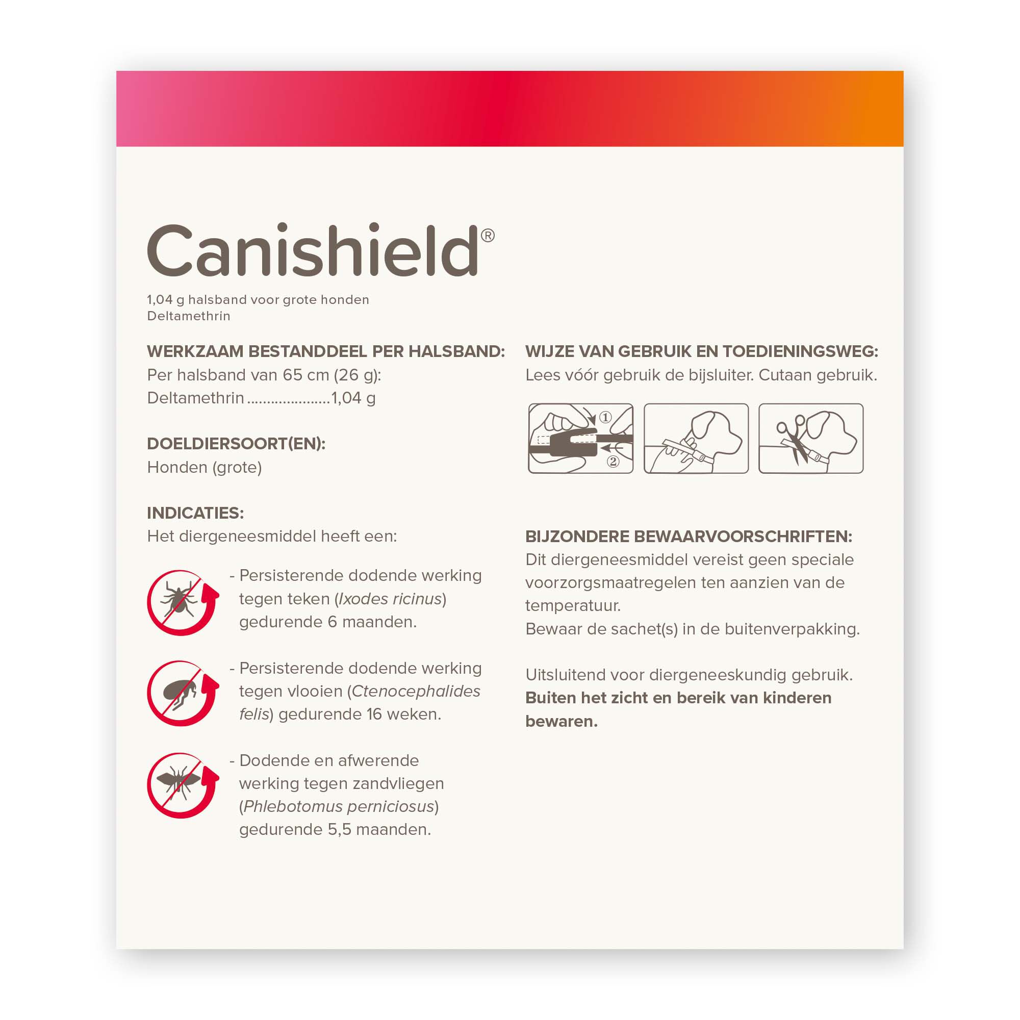 Beaphar Canishield - Anti Vlooien en Tekenband Hond - Groot - L