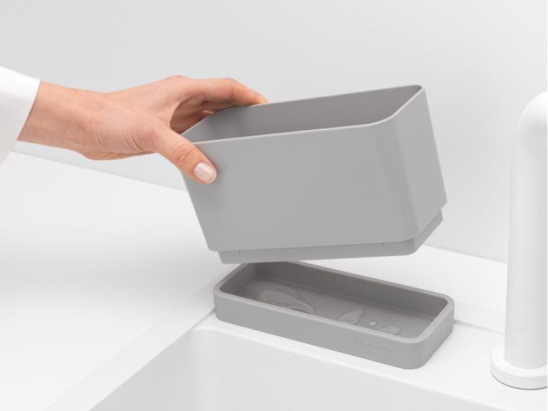 Brabantia Spültrog-Organizer Set, Grau Spültrog-Organizer