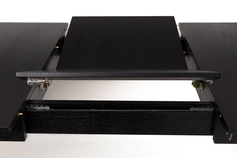 Zuiver Glimps uitschuifbare tafel 120x80 zwart