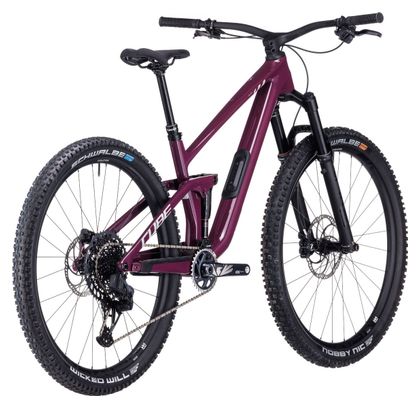 VTT Tout-Suspendu Cube Stereo One44 C:68X SLX Sram GX Eagle AXS 12V 29'' Rose Rouge Wine 2024